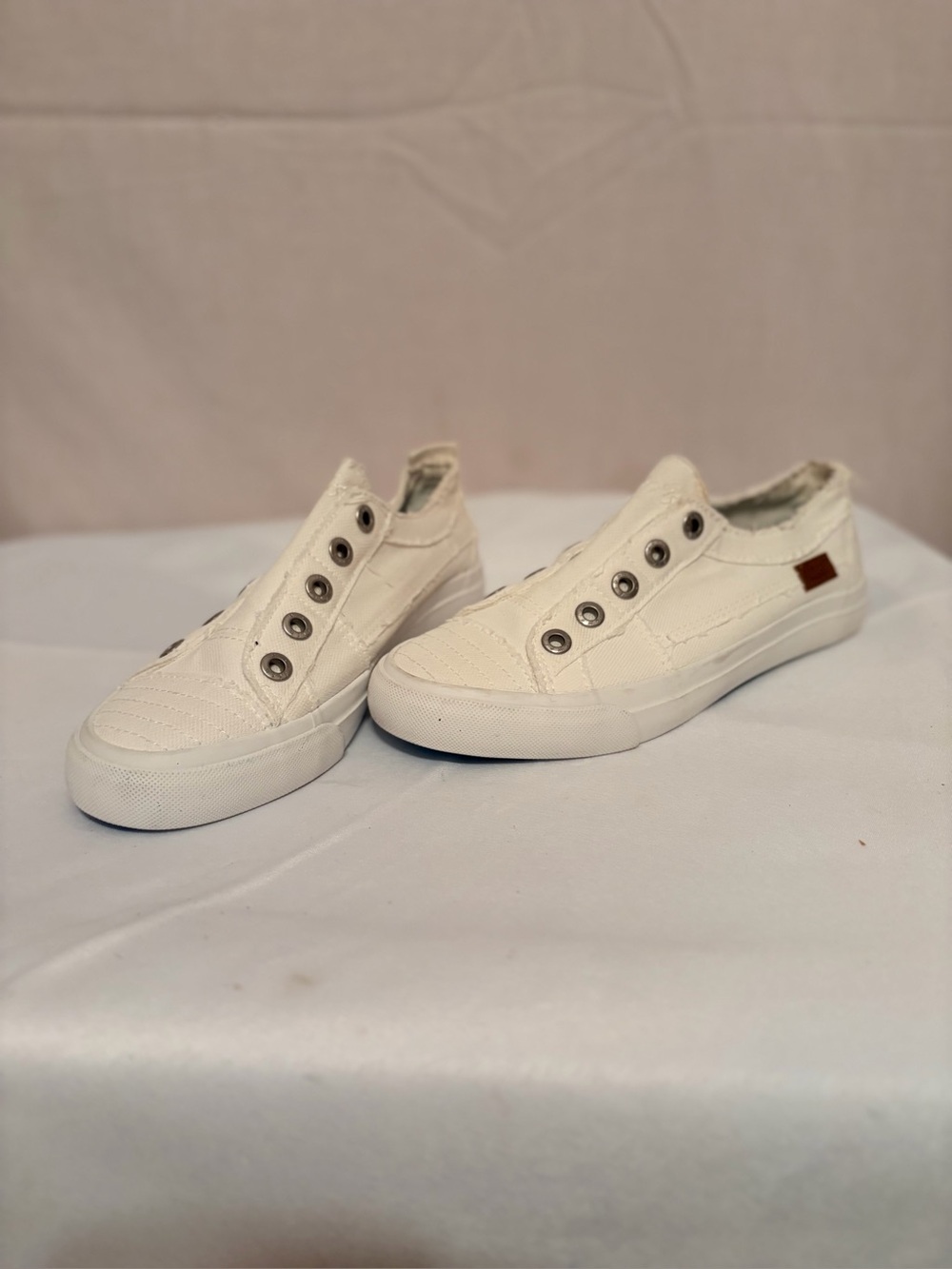Blowfish Malibu Play Sneakers in a white canvas material